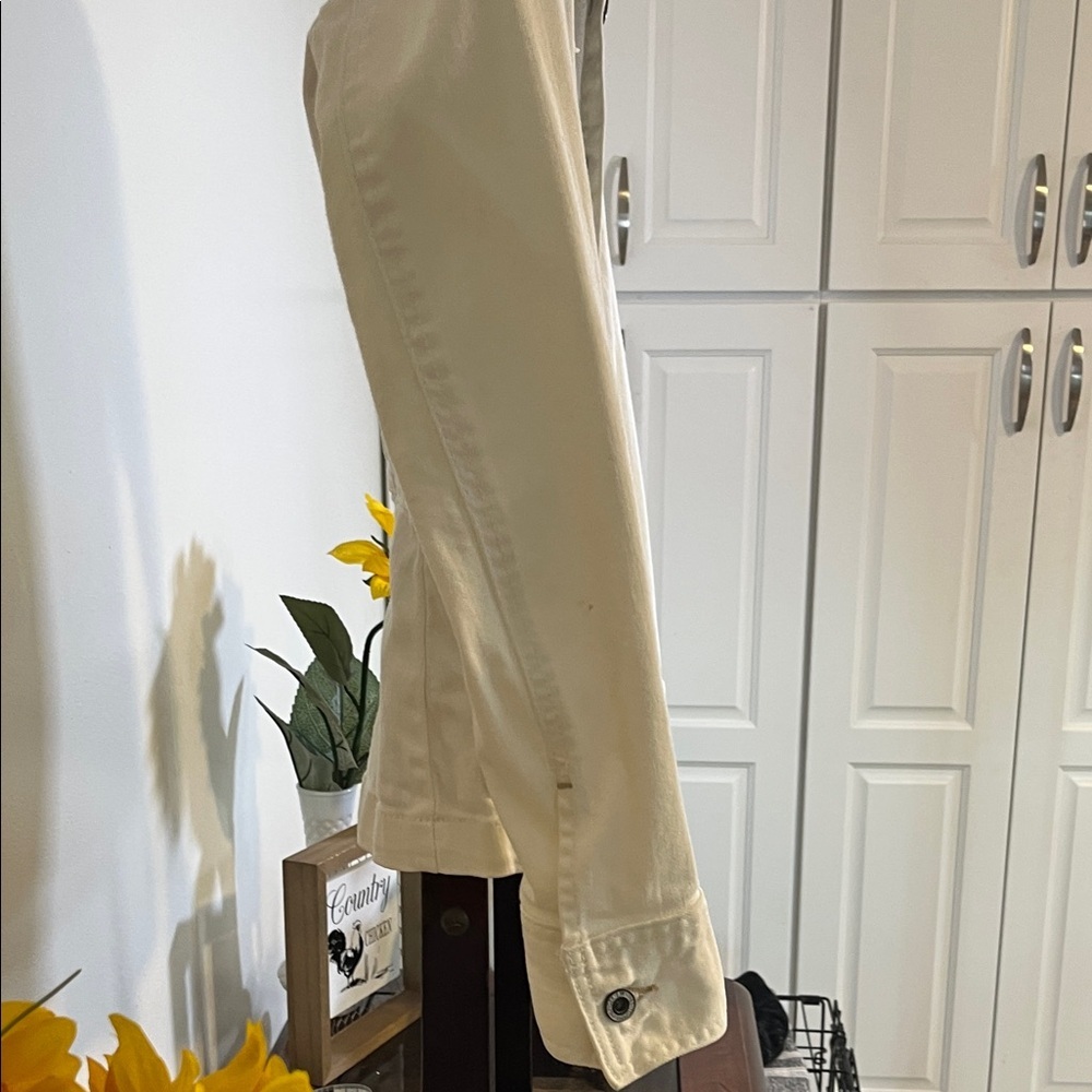 Tommy Hilfiger White Classic Denim Jacket Size S - Picture 4 of 6